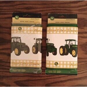 John Deere Wallpaper Border Yellow Green Tractor Nothing Runs Like a Deere